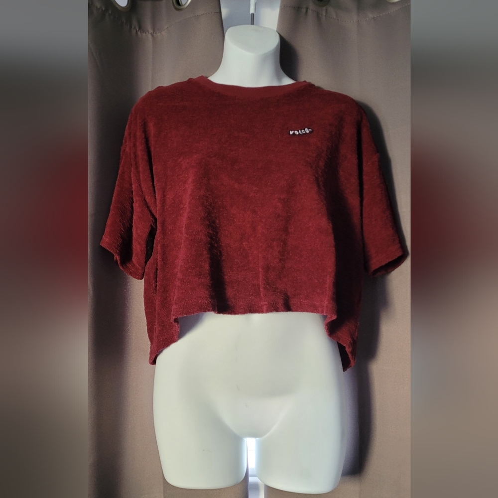 3/$50! Volcom short sleeve crop top size S